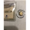 Image 1 : Mini Gold Coin Made in Germany with COA Paper