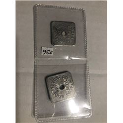 Lot of 2 Large Colorado Tax Tokens in Nice Shape