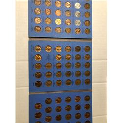 1941 to 1975 Lincoln Cent Coin Collection in Book has 92 Pennies