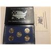 Image 1 : State Quarters UNC 5 Set in Mint Box with Paperwork has DE GA NJ PA CT