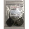 Image 1 : The End of British SILVER 1947-1951 KING GEORGE VI Complete Set English & Scottish Designs 10 Total 