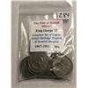 Image 1 : The End of British SILVER 1947-1951 KING GEORGE VI Complete Set English & Scottish Designs 10 Total 