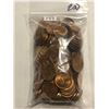 Image 1 : Full Bag of 200 Total UNCIRCULATED 40s and 50s Wheat Cents!!