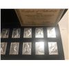 Image 3 : Beautiful 1990 TOPPS GALLERY of Champions 12 Aluminium Baseball Card Set with COA in Box