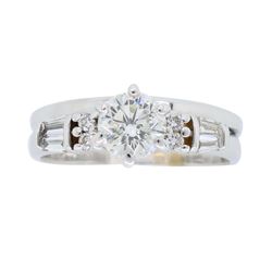 14KT White Gold  0.50ct Diamond Ring