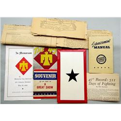 WWII 45TH DIVISION ITEMS