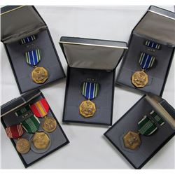 MILITARY MEDAL LOT- GOOD CONDUCT, NATIONAL