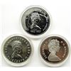 Image 1 : 3 - CANADA PROOF SILVER DOLLARS:
