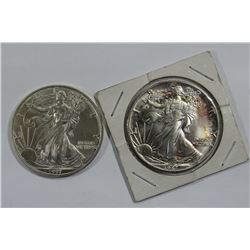 1987 & 1997  AMERICAN SILVER EAGLES