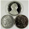 Image 1 : 3- .999 ONE OUNCE FINE SILVER ROUNDS: