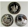 Image 1 : 3- .999 ONE OUNCE SILVER ROUNDS: