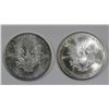 Image 2 : 1998 & 2002 AMERICAN SILVER EAGLES