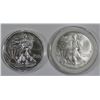 Image 1 : 1999 & 2012 AMERICAN SILVER EAGLES