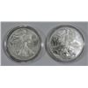 Image 1 : 2009 & 2012 AMERICAN SILVER EAGLES