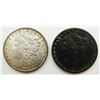 Image 1 : 2-BU MORGAN DOLLARS 1882 & 1882-S