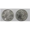 Image 1 : 1889 & 1890 BU MORGAN DOLLARS