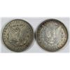 Image 2 : 1898-S FINE & 1880-O VF MORGAN $