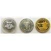 Image 2 : 3- .999 FINE SILVER COINS