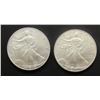 Image 1 : 2001 & 2002 AMERICAN SILVER EAGLES
