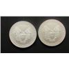 Image 2 : 2001 & 2002 AMERICAN SILVER EAGLES