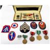 Image 1 : MILITARY PATCH & MEDAL LOT. PATCHES INCLUDED.