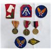 Image 1 : WWII US ARMY MEDAL & PATCH LOT
