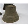 Image 5 : SET OF 3 HARNESS BELLS (BRASS)  *1 BELL IS 1878 SAIGNELEGIER, SWITZERLAND - DAMAGED*