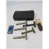 Image 1 : SHAVING KIT W/5 RAZORS, GILLETTE BLUE BLADES, SHAVING BRUSH