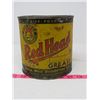 Image 1 : GREASE TIN (RED HEAD) *5 POUNDS, SMALL DENT*