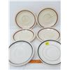 Image 2 : LOT OF 6 SAUCERS (HOTEL WARE) *MADE IN ENGLAND* (SOME CRACKED)