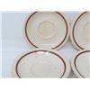 Image 4 : LOT OF 6 SAUCERS (HOTEL WARE) *MADE IN ENGLAND* (SOME CRACKED)