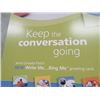 Image 2 : CANADA POST POSTER (KEEP THE CONVERSATION GOING) *22" X 28"* ( 2 SIDED)