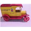 Image 4 : LOT OF TOY TRUCKS (DIE CAST 1913 FORD LEPAGES GLUE, MODEL T VAN BANK, HANDMADE TRUCK)