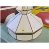 Image 1 : TIFFANY STYLE CEILING LIGHT ( LEAD GLASS) *GOOD WORKING ORDER*