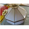 Image 2 : TIFFANY STYLE CEILING LIGHT ( LEAD GLASS) *GOOD WORKING ORDER*
