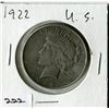 Image 1 : 1922 U.S. PEACE DOLLAR