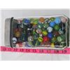 Image 2 : MARBLES- OPAQUE, CATS EYE, AGGIE, ADE, GOOD VARIETY