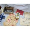 Image 2 : JUNK DRAWER LOT (CNR TAGS, RATION BOOKS, TOYS, ETC)