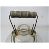 Image 2 : 2 GAL GLASS JUG (W/WOODEN HANDLE)