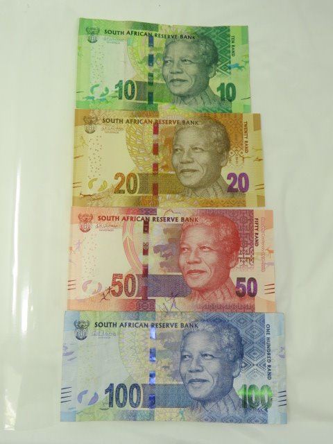 Print Paper Money Rsa PAPER CURRENCY (SOUTH AFRICA) *10 TO 100 RAND, CAT VAL $2*