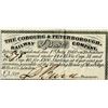 Image 1 : STOCK RECEIPTS/COUPONS (THE COBOURG & PETERBOROUGH RAILWAY CO, LONDON, ENG) *1860*