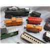 Image 2 : LOT OF 17 TOY TRAIN CARS ( ENGINES, CABOOSE, ETC…)