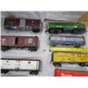 Image 3 : LOT OF 17 TOY TRAIN CARS ( ENGINES, CABOOSE, ETC…)