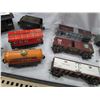 Image 6 : LOT OF 17 TOY TRAIN CARS ( ENGINES, CABOOSE, ETC…)