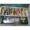 Image 2 : LOT OF FISHING ITEMS (TACKLE BOX, TACKLE AND ELEVEN REELS)