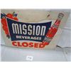 Image 2 : ADVERTISING SIGN (MISSION ORANGE -CARDBOARD SIGN) *OPEN-CLOSED*