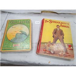 LOT OF 2 BOOKS (CHATTER BOX-1926, SCHOOL BOYS ANNUAL)