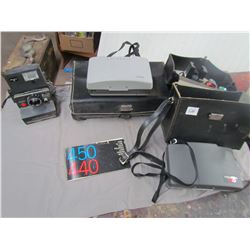 LOT OF 3 POLAROID CAMERAS AND ACCESSORIES (2 IN CASES) *MODEL 220-440 AND BRENTWOOD P51*