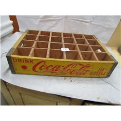 WOODEN COCA COLA CRATE (24 PACK)