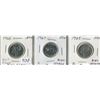 Image 1 : 3 CNDN COINS 1963-25 CENT PC, 1965- 25 CENT PC, 1967- 25 CENT PC